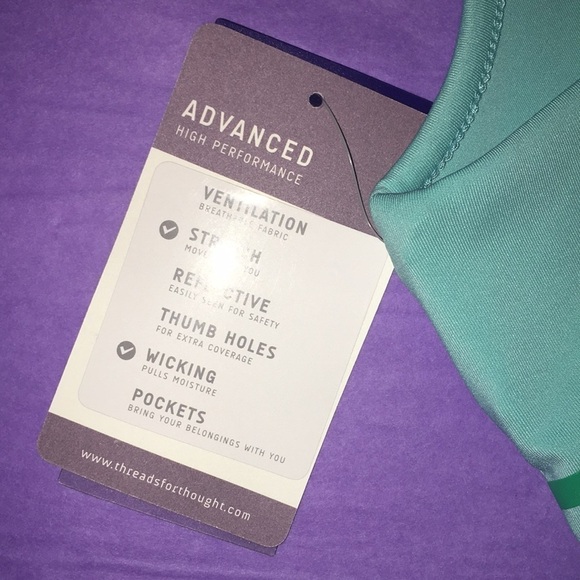 ⚡️🆕Threads 4 Thought Electra Crop Top in Aqua Splash ⚡️ - Picture 8 of 8